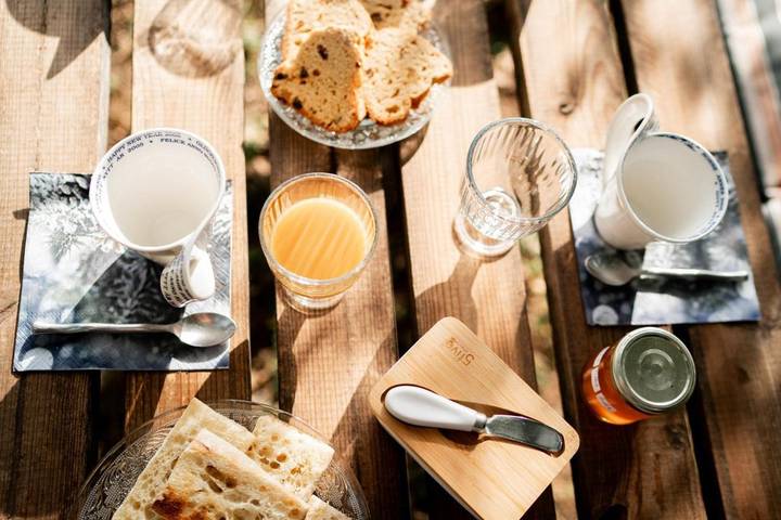 Tente pour 4 personnes, avec vue ainsi que jardin et sauna dans les Alpes maritimes - 4