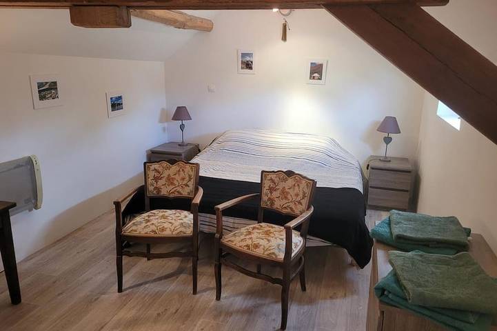 Charmante Maison Ancienne près de Chinon avec Cour Privée in Tavant, Vallée de la Loire