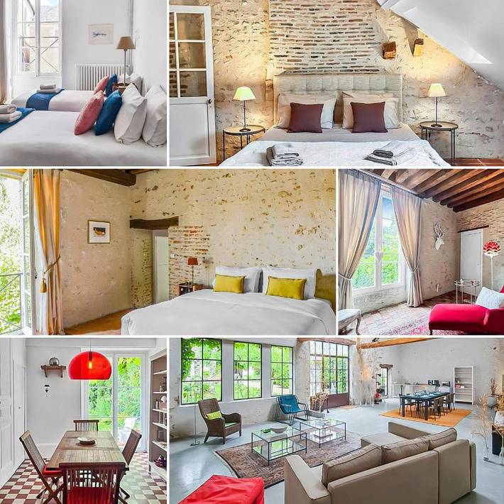Chambre d’hôte pour 6 personnes, avec terrasse ainsi que jardin et vue, animaux acceptés