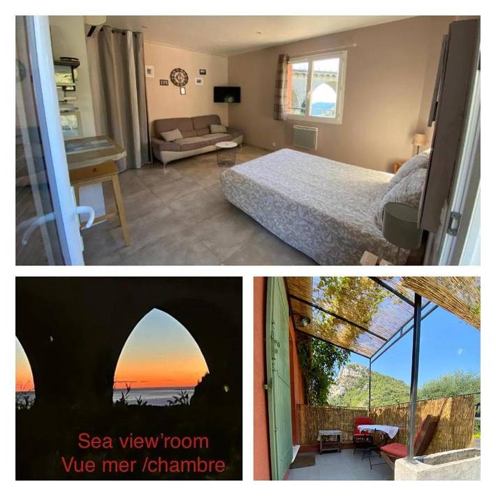 Location de vacances pour 2 personnes, avec vue et terrasse à Èze - 2