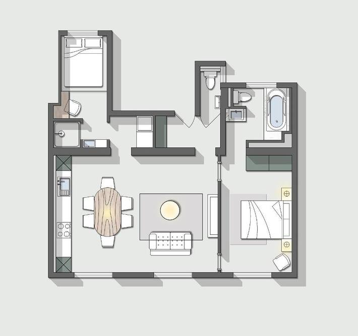 Gîte pour 5 personnes, avec vue dans Theatre De La Tour - 2