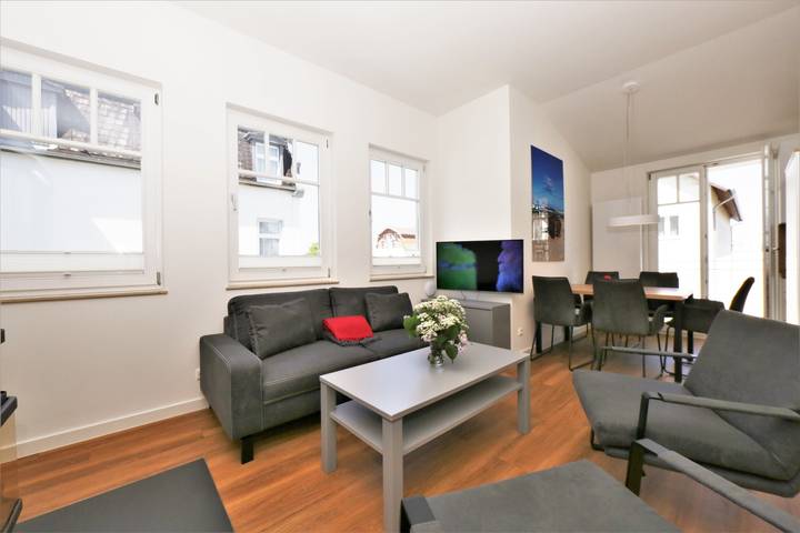 Ferienwohnung für 4 Personen, mit Balkon und Meerblick sowie Seeblick in Bansin