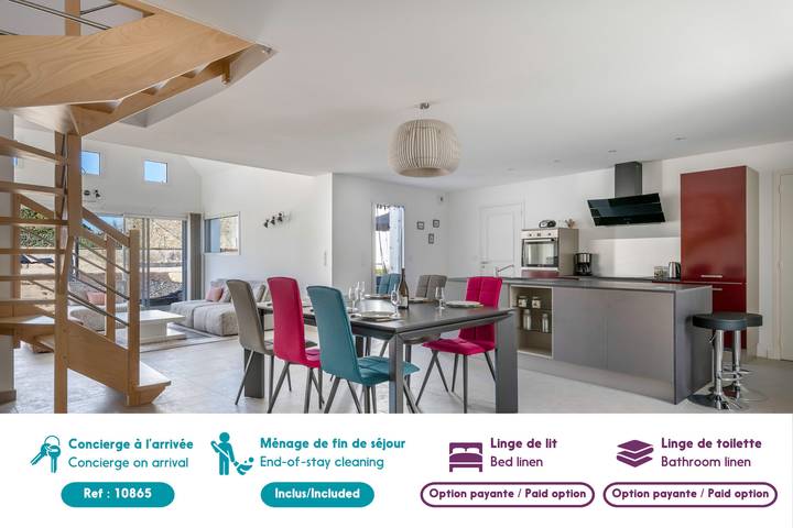 Location de vacances pour 8 personnes, avec terrasse et jardin à Saint-Armel - 3