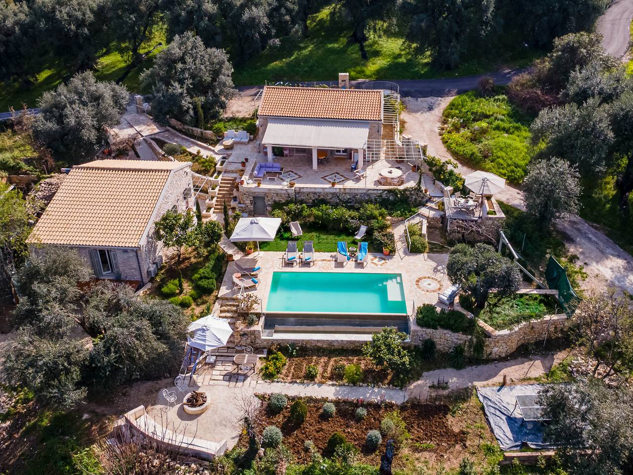 Villa 'Natura' with Sea View, Wi-Fi and Air Conditioning in Corfu