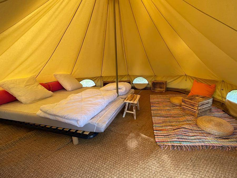 Camping Les Portes de Sancerre - Tienda de lona y madera 2 personas - Vivac - 2 pers in Saint-Satur, Región de Bourges