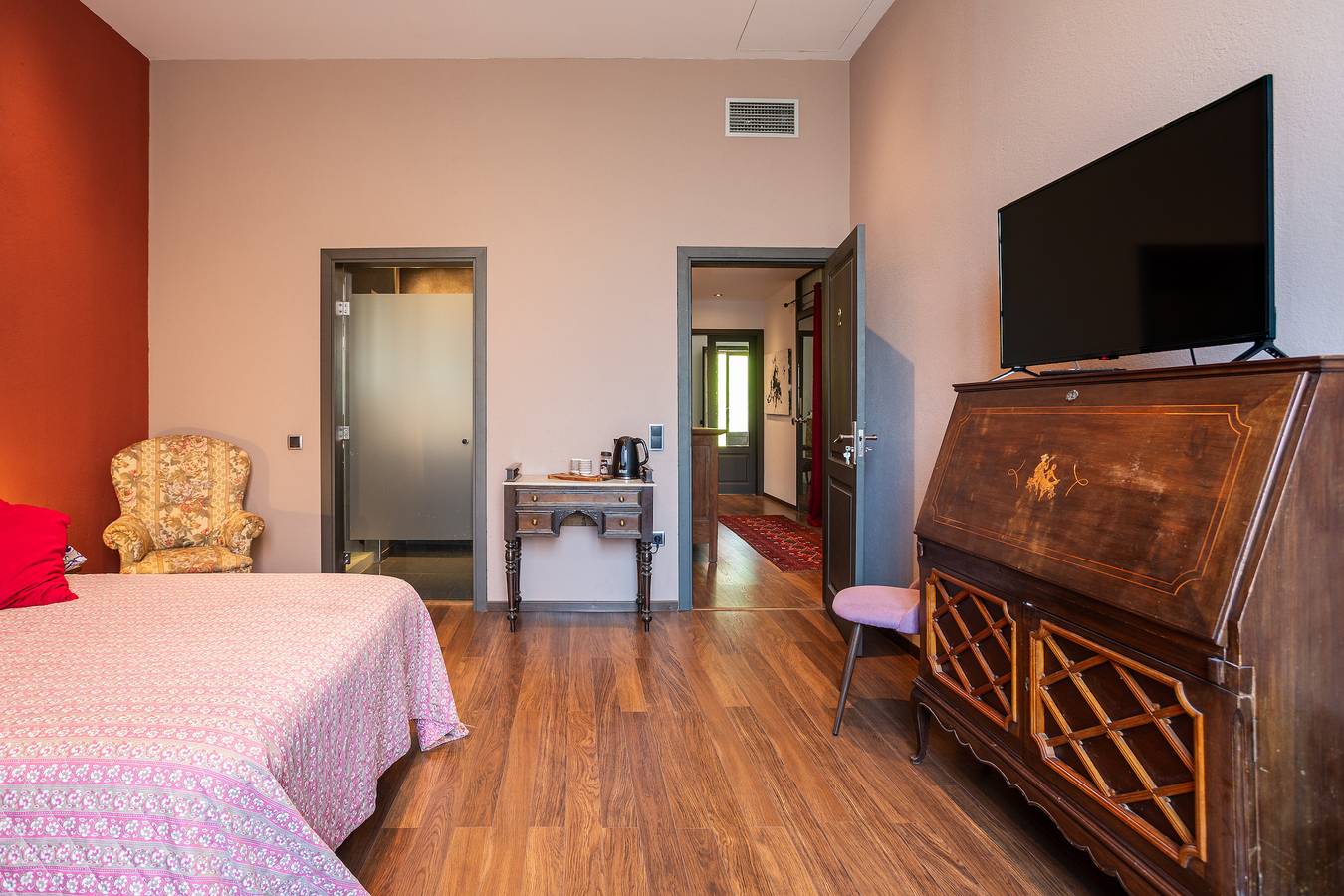 Zimmer 'Ca N'arago 2' mit Gemeinschaftspool, Wlan und Klimaanlage in Santa Coloma de Farners, Girona Provinz