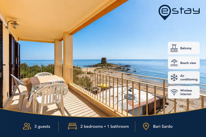 Ferienwohnung für 3 Personen, mit Meerblick und Balkon/Terrasse sowie Balkon in Bari Sardo