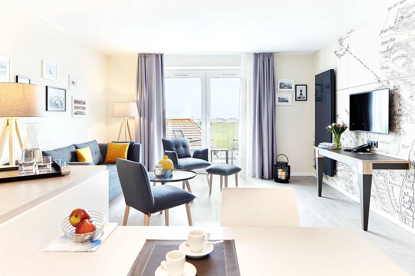 Ganze Ferienwohnung, 2-Raum-Ferienwohnung ohne Meerblick in Büsum, Nordseeküste