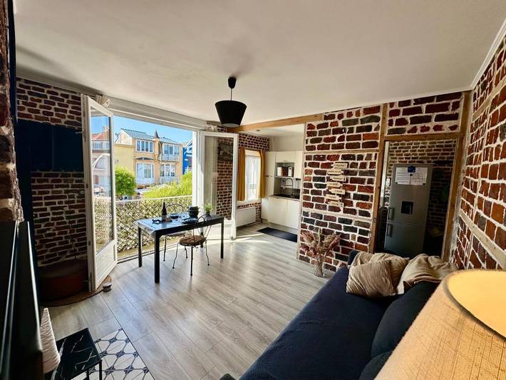 Gîte pour 4 personnes, avec Balcon et Vue dans Casino de Fort Mahon