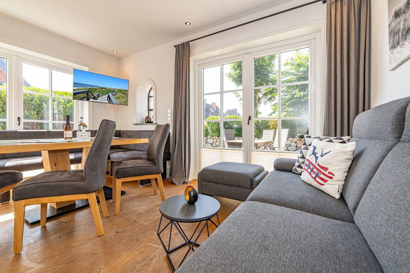 End-Ferienhausteil für max. 6 Personen mit Sauna und Garten. in Tinnum, Sylt (Gemeinde)