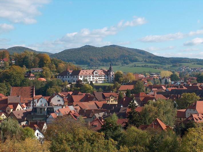 Ferienwohnung für 4 Personen, mit Balkon und Terrasse sowie Garten und Ausblick in Schmalkalden - 2