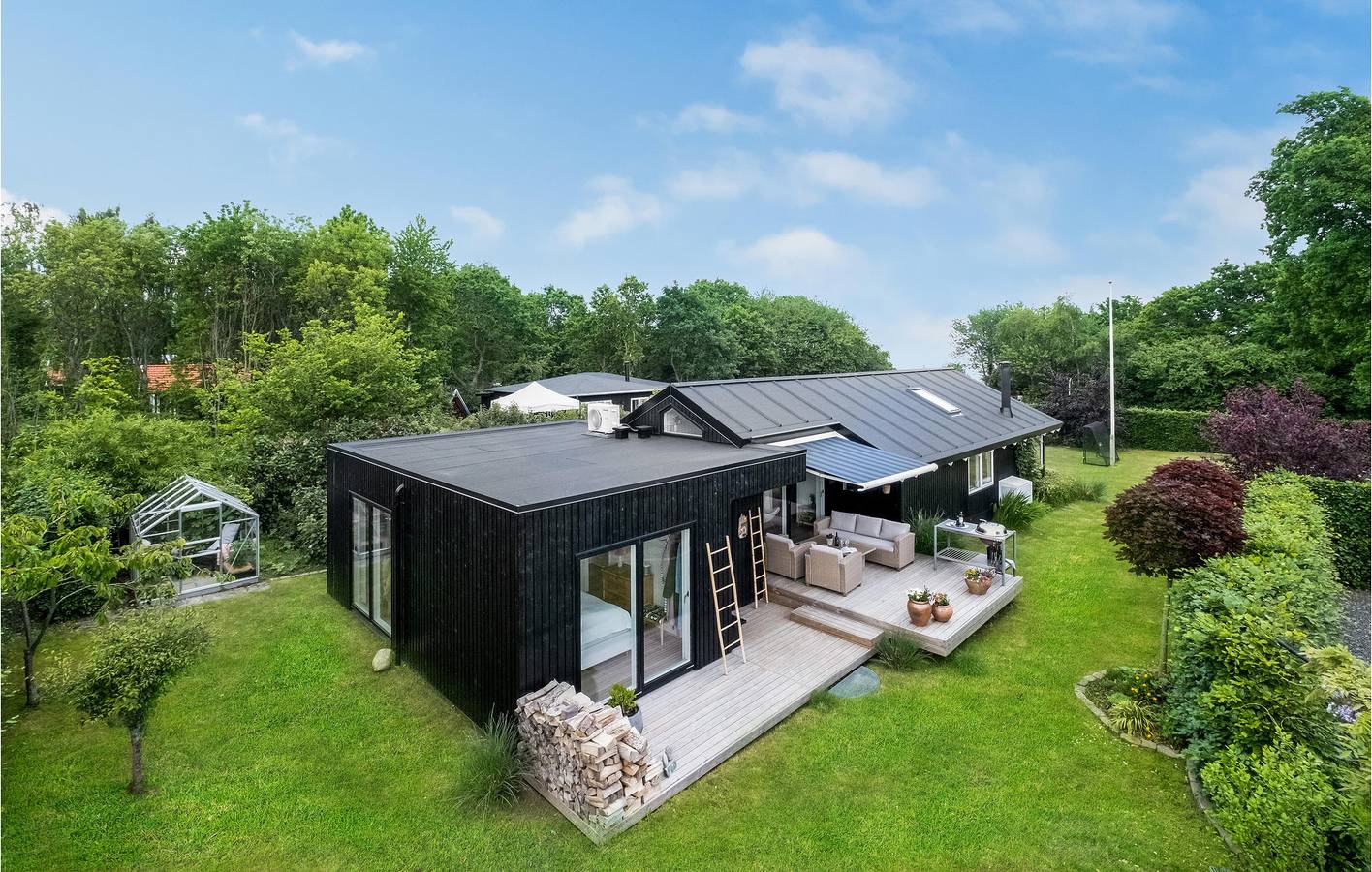 Feriehus for 8 personer med terrasse in Saksild Strand, Rude Strand