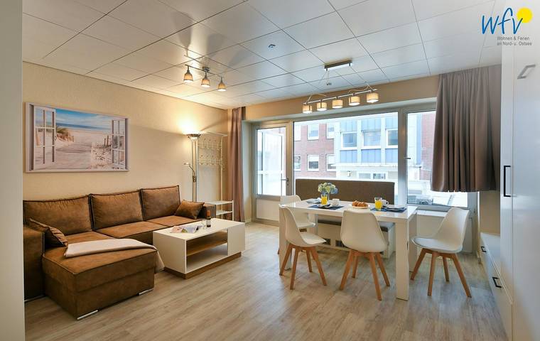 Ferienwohnung für 5 Personen, mit Balkon/Terrasse und Terrasse auf Wangerooge
