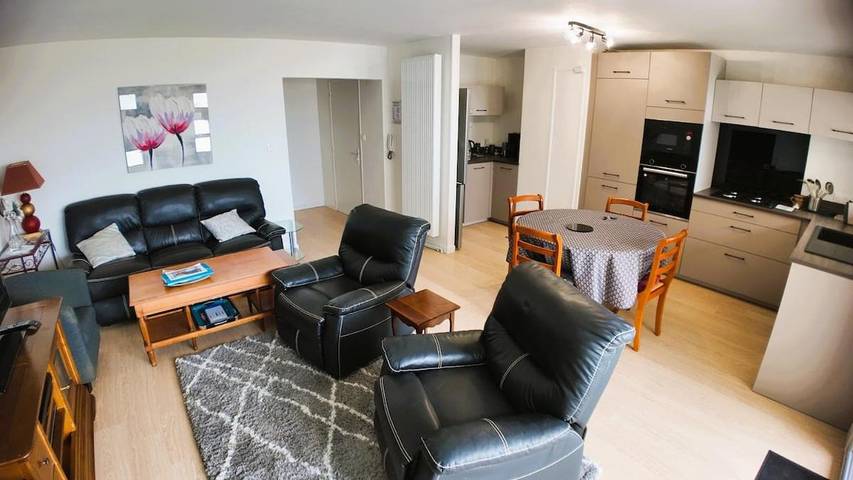 Gîte pour 4 personnes, avec vue et balcon dans Casino De Saint Brevin Les Pins