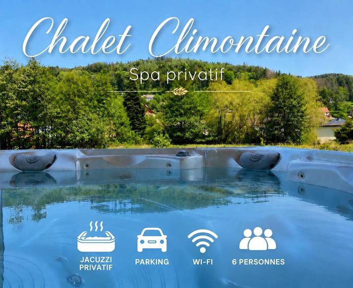 Gîte pour 6 personnes, avec Balcon et Jacuzzi ainsi que Terrasse et Jardin à Colroy-la-Roche