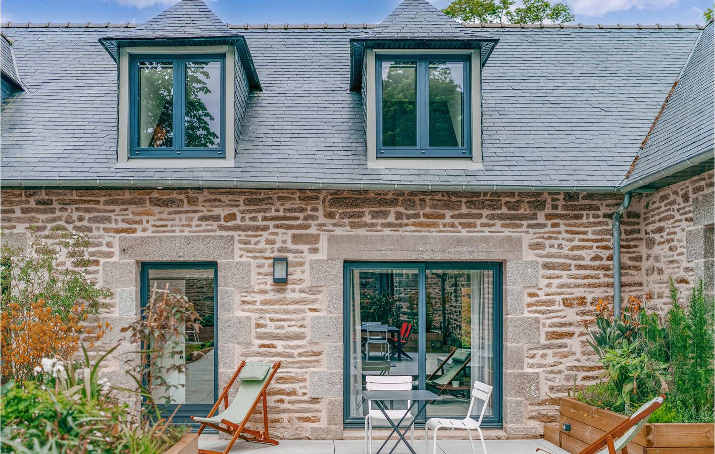 Apartment mit Meerblick, Parkplatz, Pool und Garten in Concarneau, Quimper und Umgebung