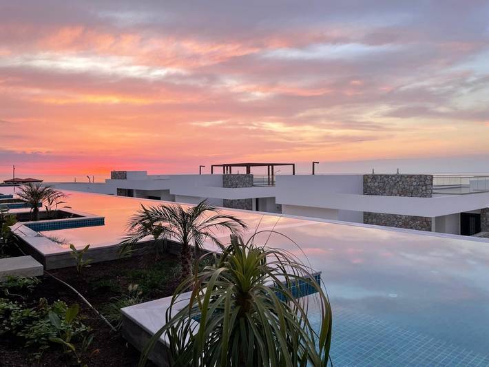 Apartment for 5 people, with balcony/terrace and ocean view in Cyprus