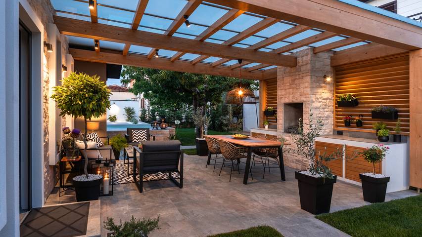 Ferienhaus für 4 Personen, mit Whirlpool und Garten sowie Terrasse in Novigrad - 3