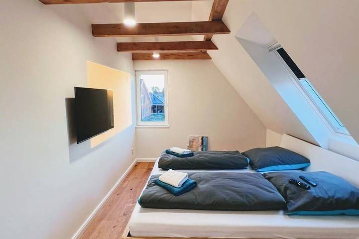 Ferienhaus für 4 Personen, mit Garten und Sauna sowie Terrasse, mit Haustier in Neßmersiel