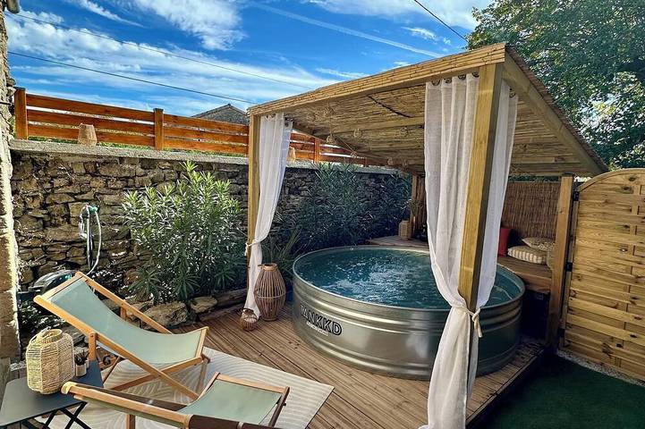 B&B für 2 Personen, mit Whirlpool und Sauna sowie Garten in der Ardèche