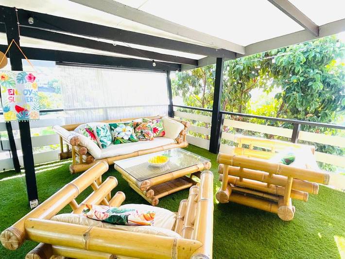 Maison de vacances pour 8 personnes, avec jardin ainsi que vue et terrasse