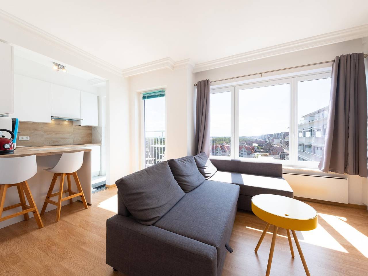 Studio mit Terrasse und herrlicher Aussicht in Middelkerke, Belgische Küste
