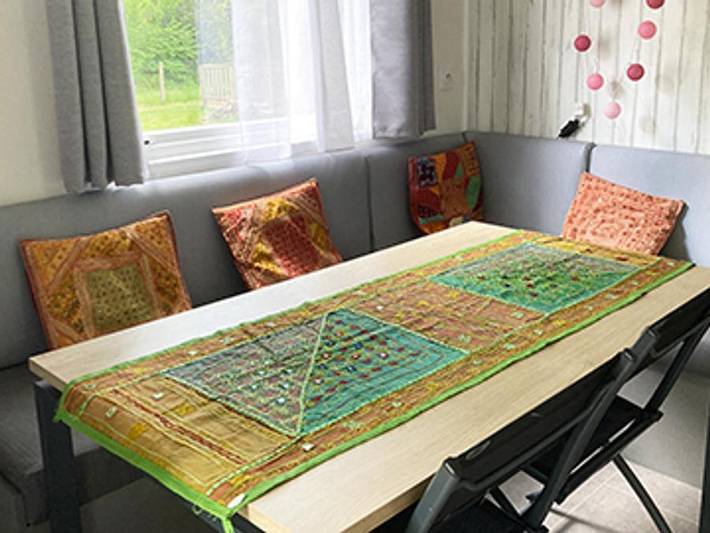 Camping le Lac O fées - Mobilheim 4 personen - Morgane Ana Cassandre Mobilheim Confort 31m² - 2 Zimmer auf Parzelle >100m2 in Priziac, Pontivy und Umgebung