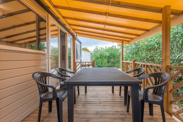 Appartamento 'Mobile Home Le Montourey' con Balcone e Aria Condizionata in Frejus, Costa mediterranea (Francia)