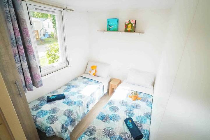 Casa mobile con aria condizionata, terrazza e piscina in Spiaggia Baia Domizia, Sessa Aurunca