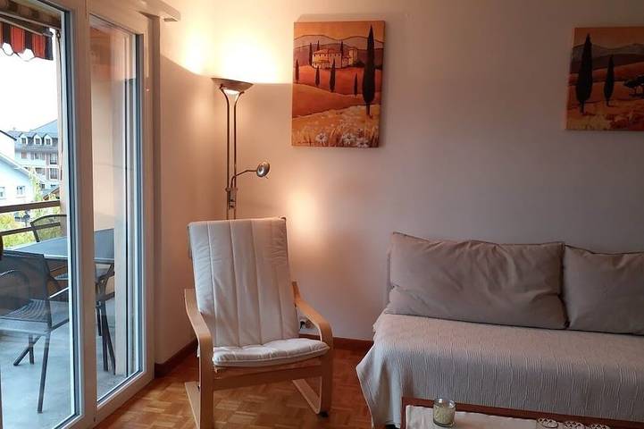 Gîte pour 4 personnes, avec terrasse à Villeneuve (Suisse)