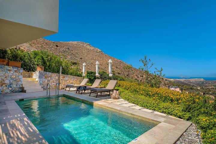 Villa für 5 Personen, mit Pool und Garten auf Kreta - 2