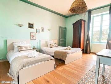 Chambre d’hôte pour 2 personnes, avec terrasse et vue ainsi que sauna et jardin à Le Bernard
