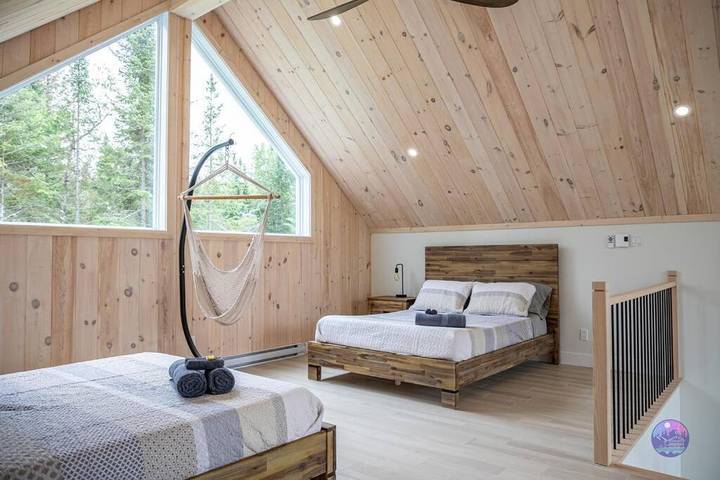 Gîte pour 8 personnes, avec terrasse et jardin ainsi que vue et sauna, animaux acceptés dans Saint Donat De Montcalm - 2