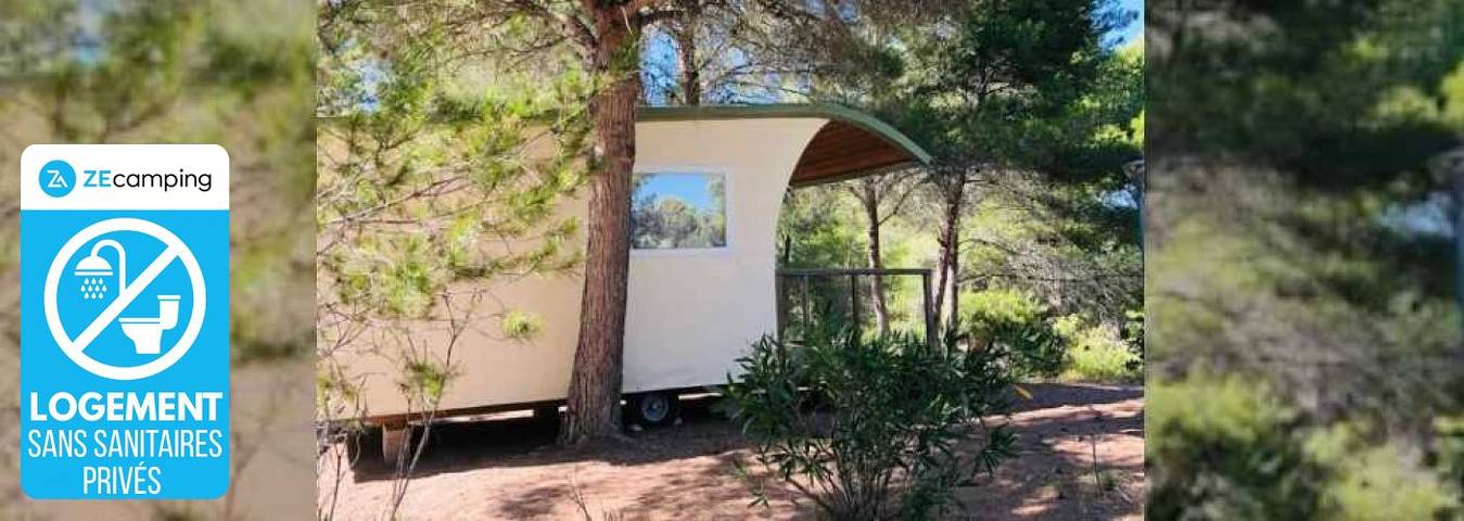 Camping para 2 personas, con terraza y piscina en Sigean