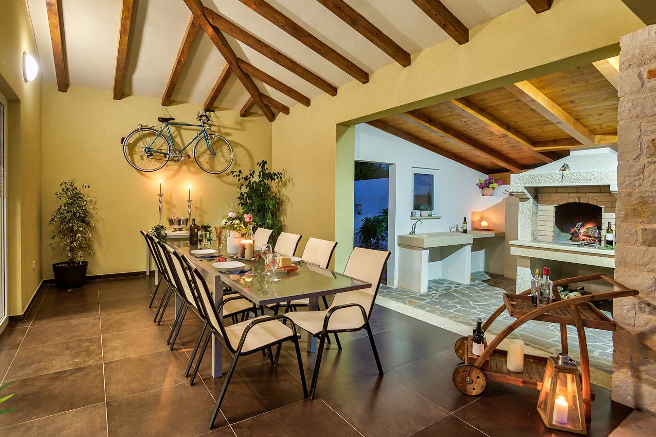 Willa dla 14 osób z balkon/ taras in Žminj, Środkowa Istria