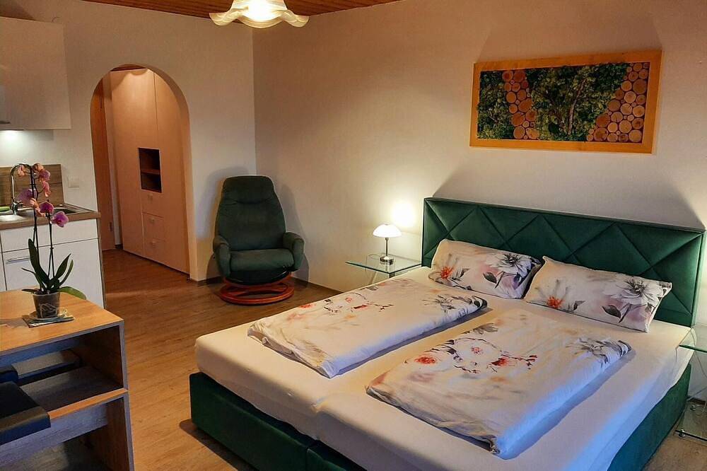 Apartamento inteiro, 1-room apartment (30 sqm) with west-facing balcony and free Wifi in Frauenau, Šumava Mountains