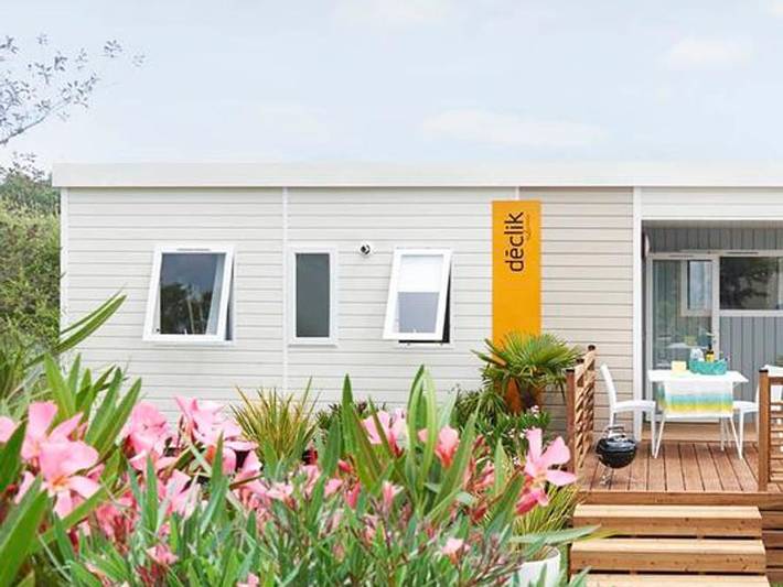 Mobil home pour 6 personnes, avec bassin pour enfant et sauna à Névez - 2