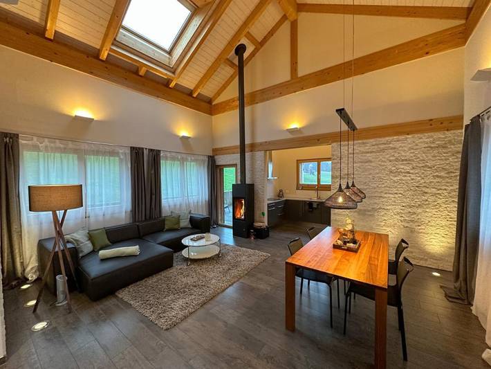 Ferienhaus für 5 Personen, mit Balkon und Terrasse sowie Garten und Ausblick in Reichenbach im Kandertal