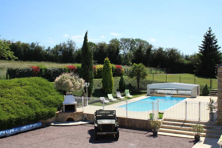 Gîte pour 2 personnes, avec Terrasse ainsi que Jardin et Piscine dans le Calvados - 2