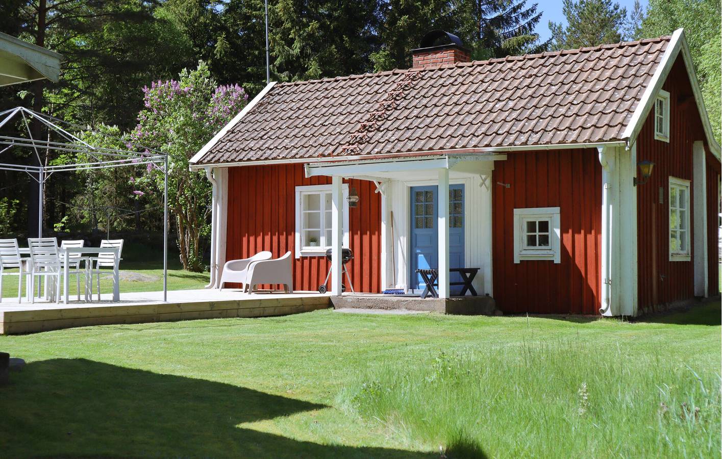 Ferienhaus für 2 Personen mit Terrasse in Ydre und Umgebung