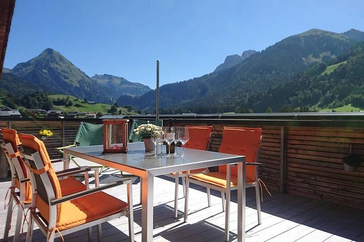 Apartment for 8 people, with sauna and terrace in Au