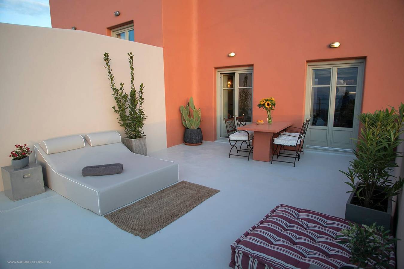 Villa für 4 Personen mit Terrasse in Finikia, Santorin