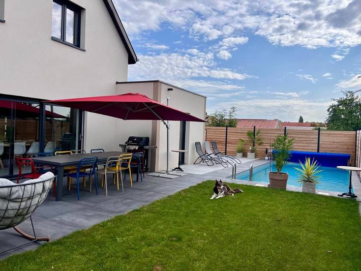 Location de vacances pour 13 personnes, avec jacuzzi ainsi que piscine et jardin, animaux acceptés dans Merxheim - 3