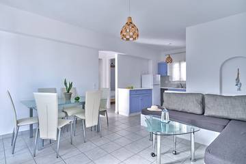 Gîte pour 6 personnes, avec balcon dans Píso Livádi