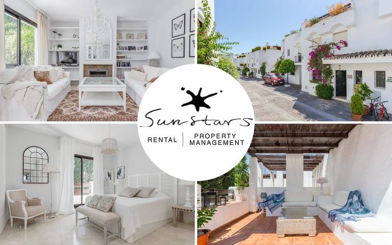 Holiday rental for 6 people, with pool and garden as well as terrace and view in San Pedro de Alcántara