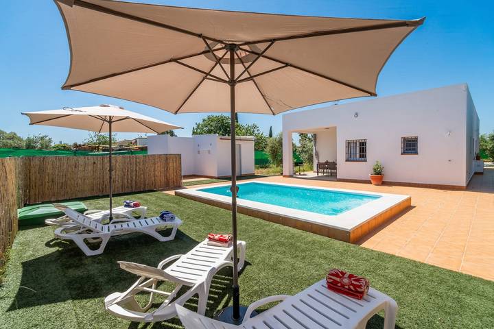 Casa de vacaciones para 4 personas, con Jardín en Marchena