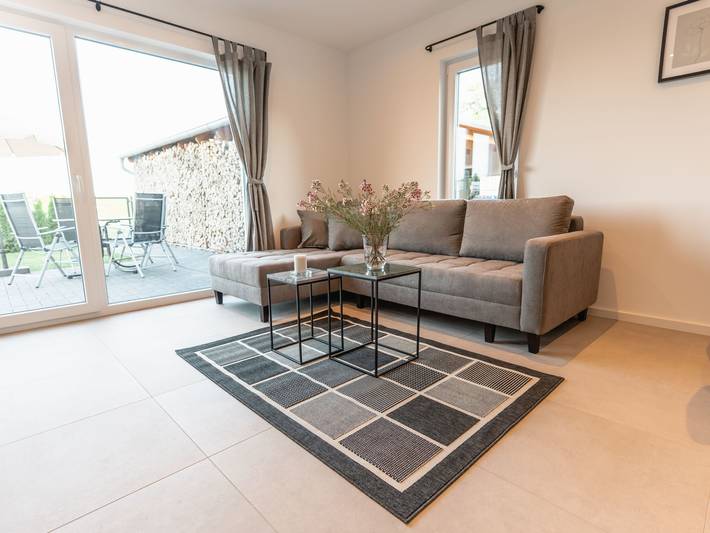 Ferienwohnung für 5 Personen, mit Terrasse und Garten in Putgarten