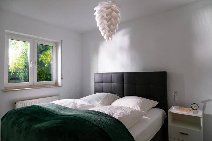 Ferienwohnung für 4 Personen, mit Balkon und Terrasse sowie Ausblick