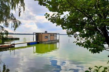 Hausboot für 2 Personen, mit Sauna und Seeblick an der Ostsee