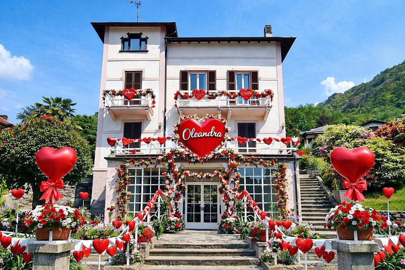 Villa „Luxury Oleandra“ mit privatem Pool, großem Garten und Grill in Dizzasco, Gemeinde Dizzasco